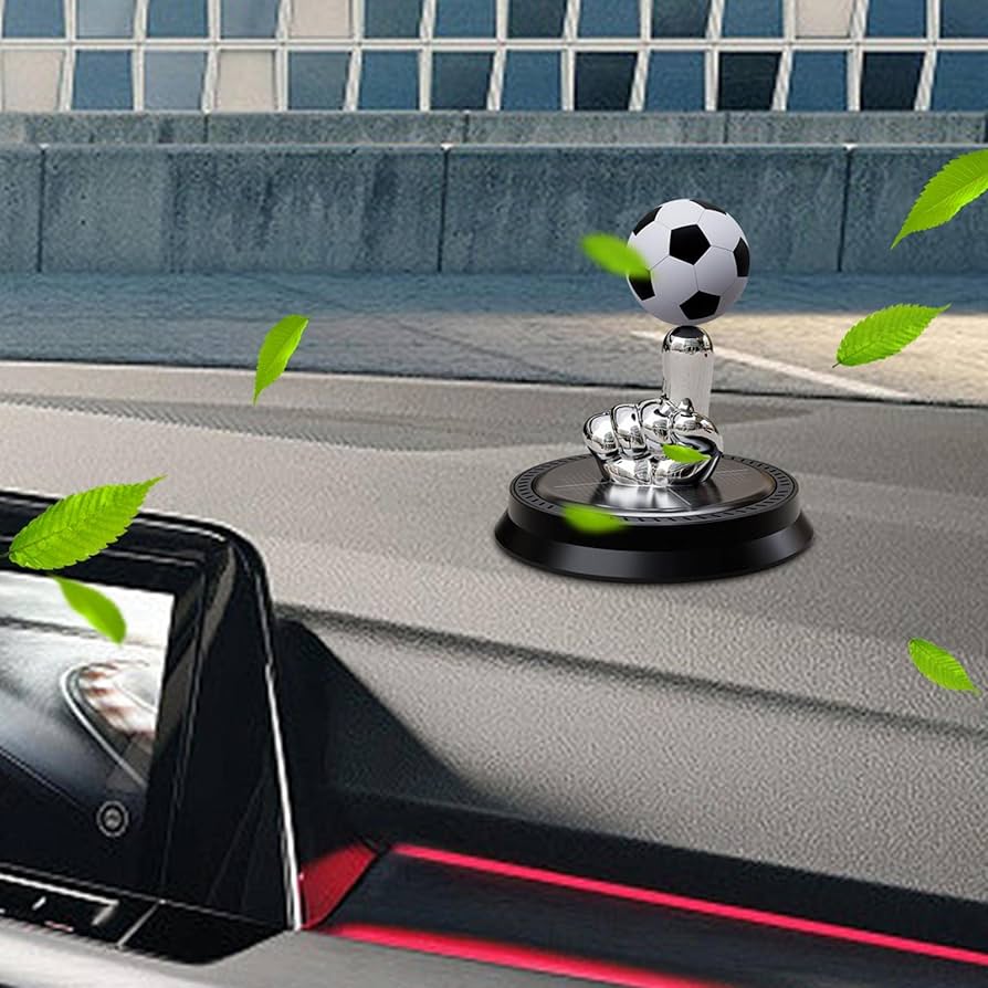 Finger Football Car Air Fresheners With Solar Rotating