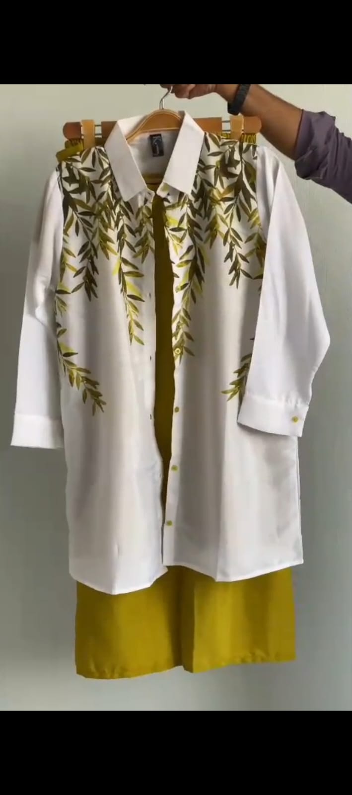 3 Piece printed shirt and cargo trouser with seperate inner