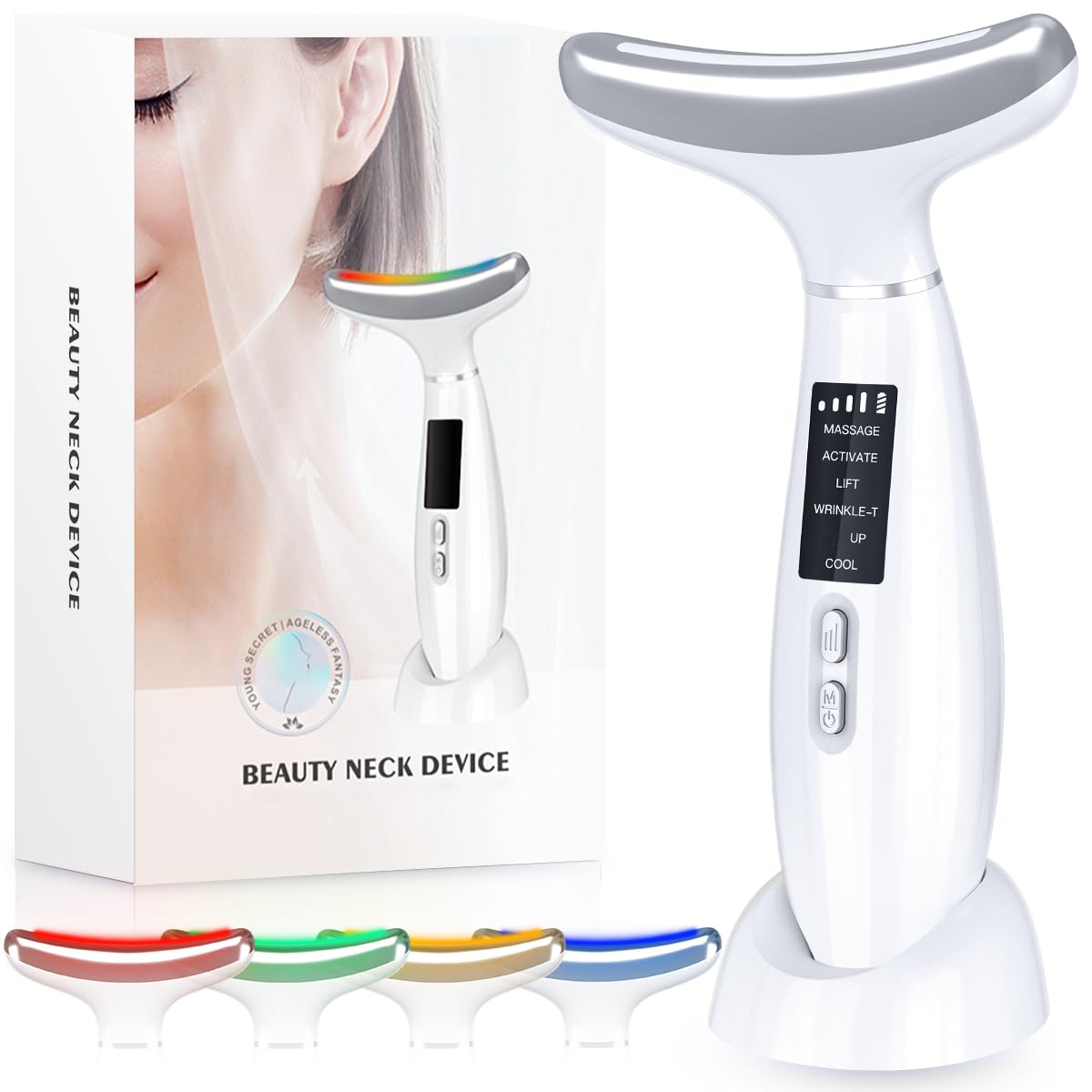 LED Beauty Massager for Face and Neck, Tightening and Smooth