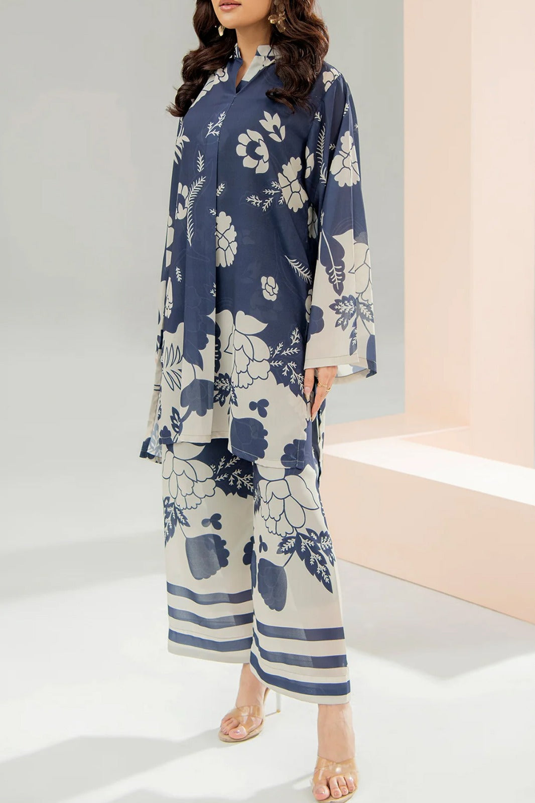 *Stitched 2 piece printed shirt and printed trouser
