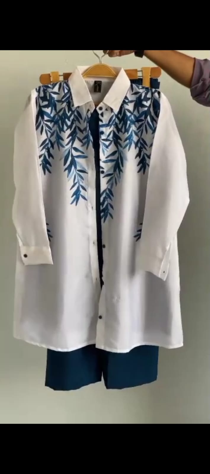 3 Piece printed shirt and cargo trouser with seperate inner