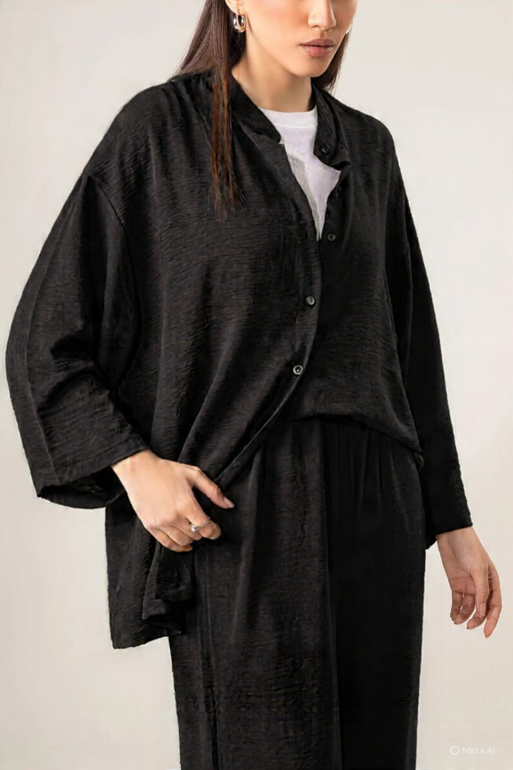 *Open button shirt with separate inner with all over trouser*