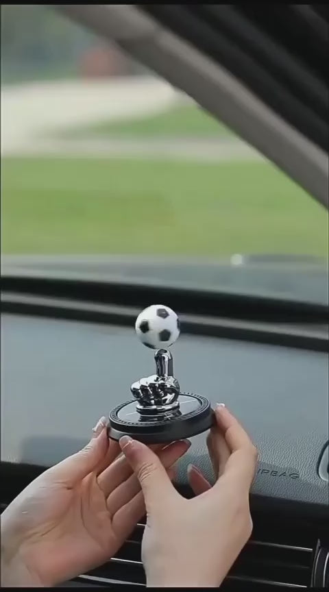 Finger Football Car Air Fresheners With Solar Rotating